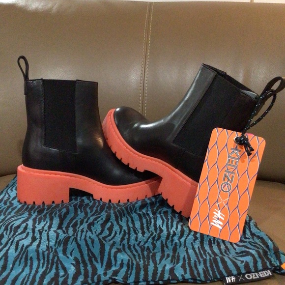 NWT KENZO * H&M Boots - Picture 4 of 14